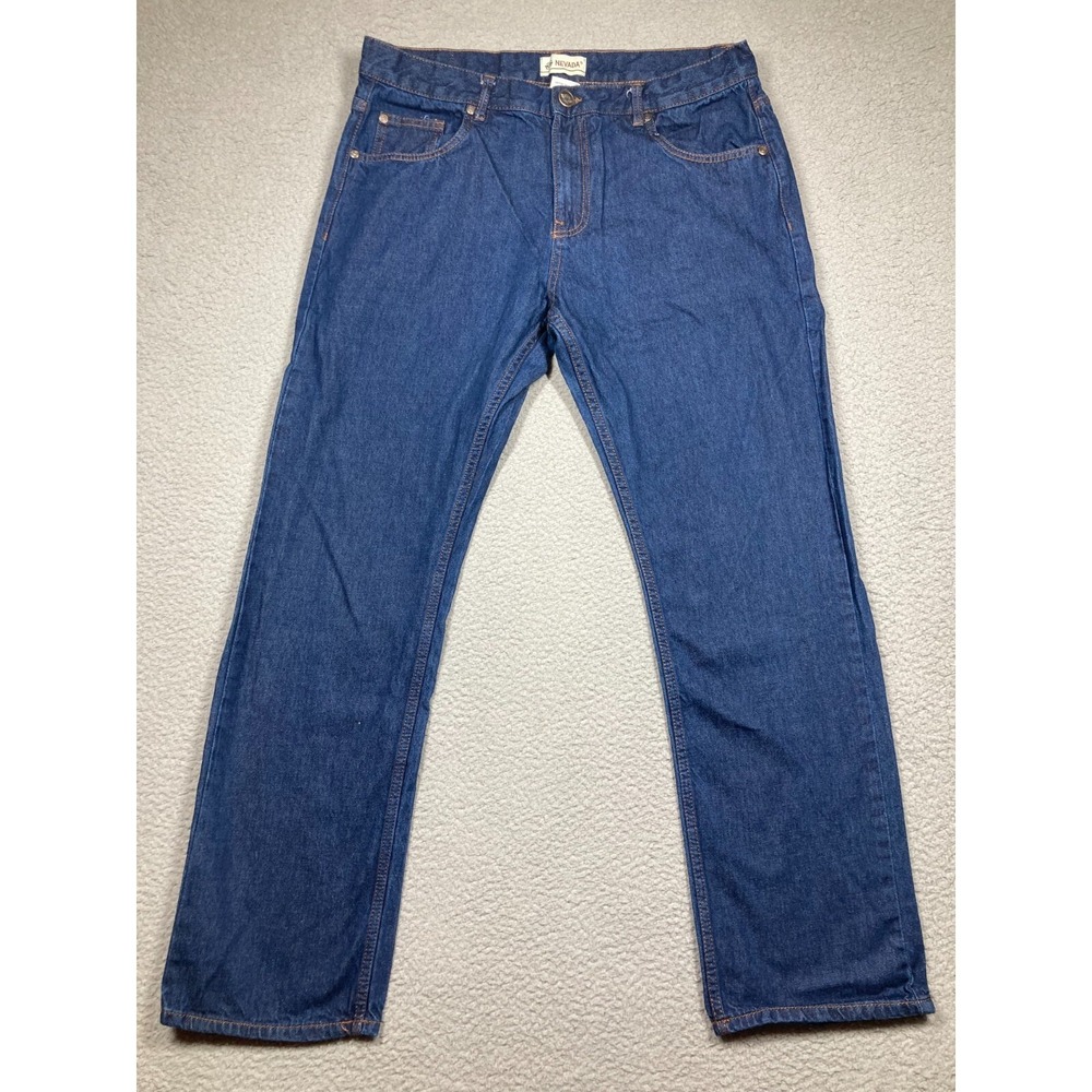 Nevada Jeans Men's‎ 36x32 Blue Medium Wash Straight Western Rodeo Cowboy